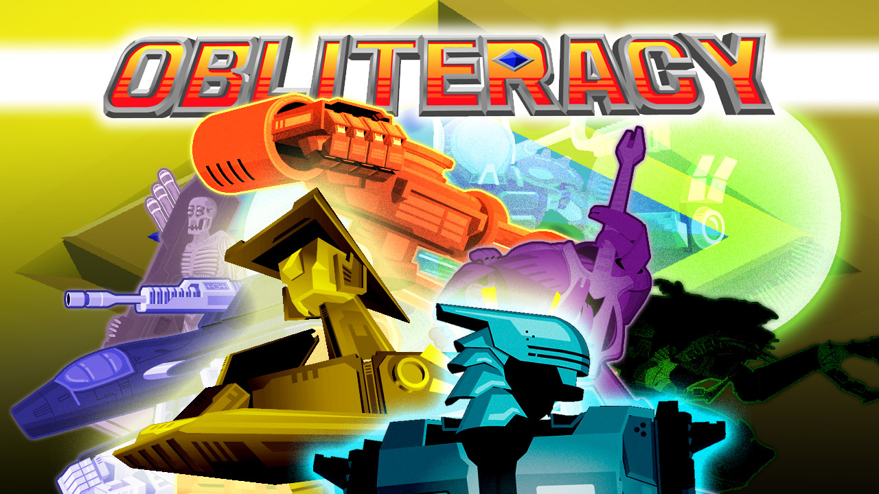 Obliteracy promo screen: an image containing the eight Champions of Obliteracy in various poses underneath the game title